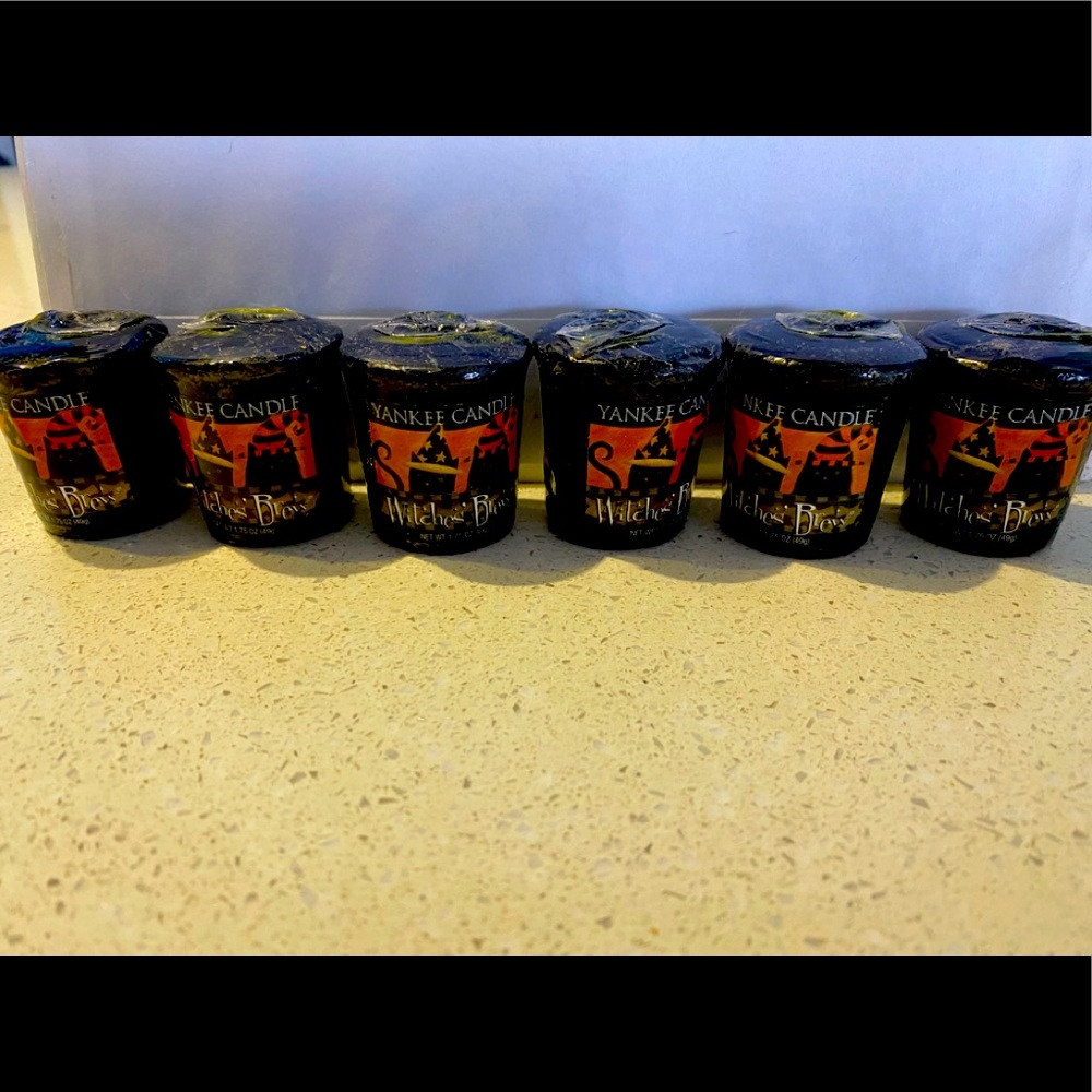 6 Vintage Witches Brew Yankee Voitives